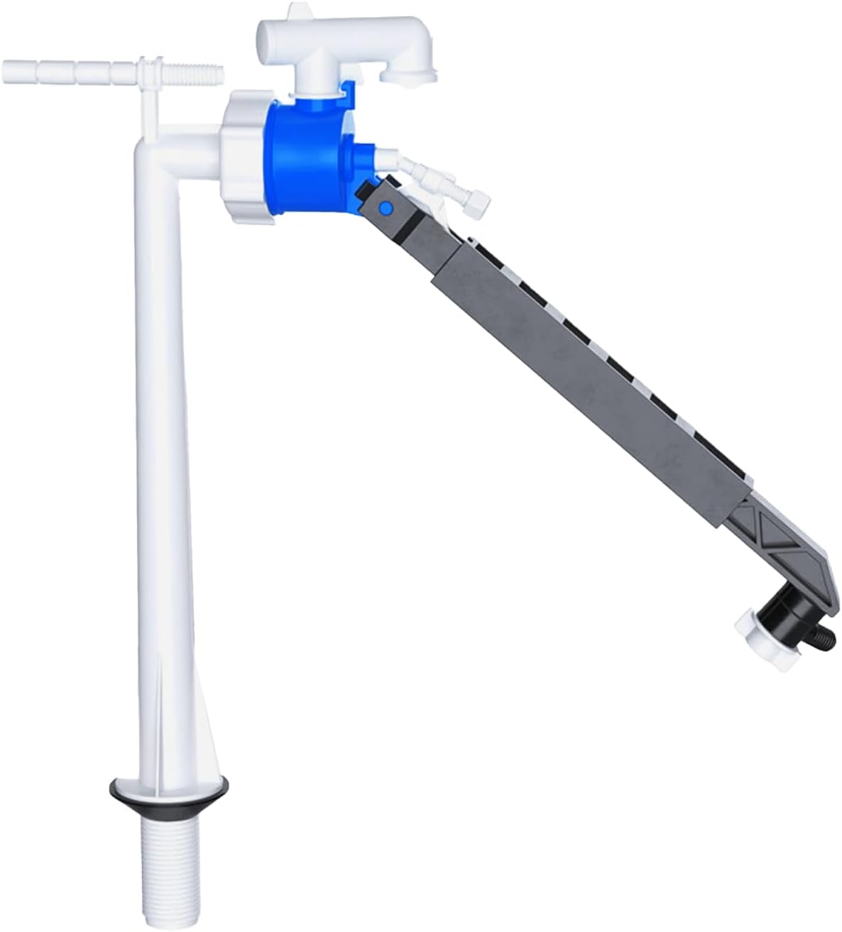 PlumbEZ Cistern Fill Valve Bottom Entry - 1/2" Toilet Valve With Adjustable Arm | Ballcock for Cistern