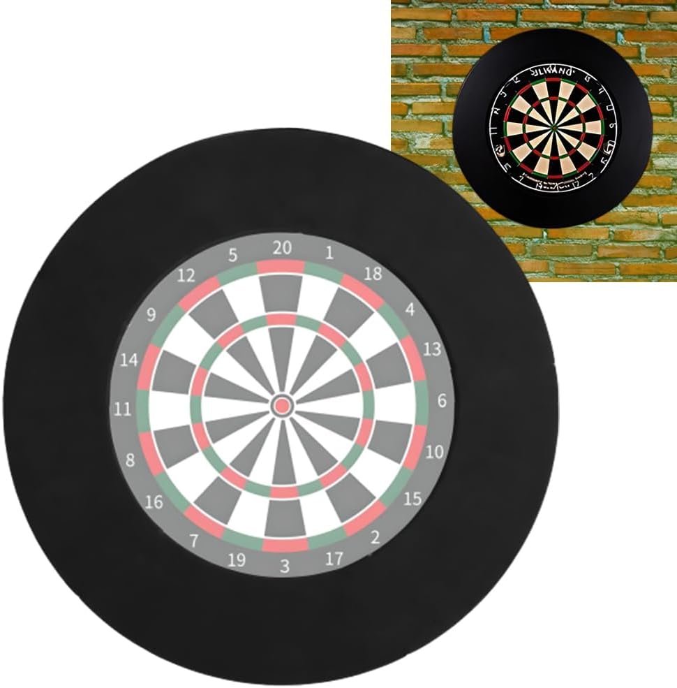 Dart Board Surround Ring,thk Protective Eva Wall Cover For Missed Throws,Easy Assembly For Home&Outdoor Use,Perfect Darts Accessory,Prevent Wall Damage With The Wall Protector Plate.