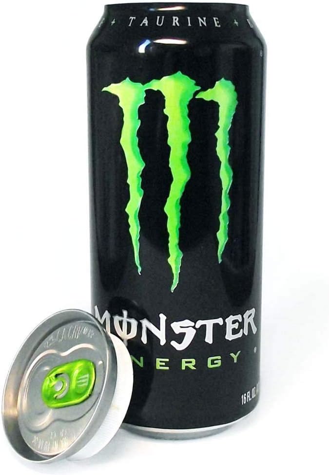 Money Hiding Monster Energy Blue Tin Saving Can Mildessa Weinsauerkraut Can Design