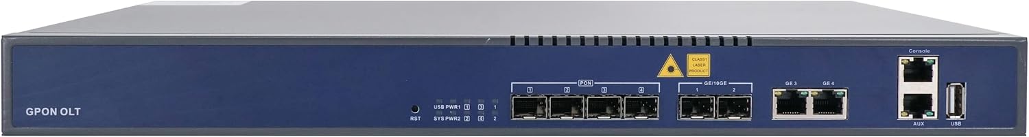 V.SOL - GPON OLT with 4/8/16 PONN ports, automatic update, EMS web management (4 PON)