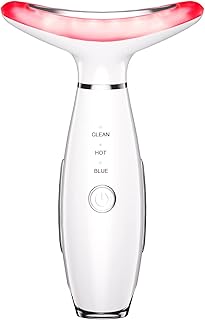 3-in-1 Beauty Massager for Face and Neck, Based on Triple Action LED, Thermal, and Vibration Technologies for Skin Care,Improve,Firm,Tightening and Smooth