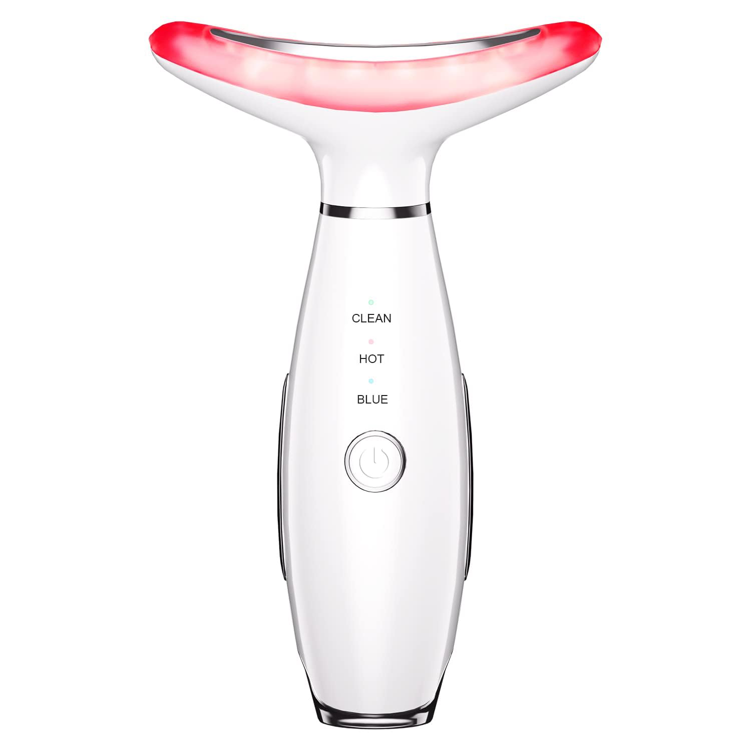 3-in-1 Beauty Massager for Face and Neck, Based on Triple Action LED, Thermal, and Vibration Technologies for Skin Care,Improve,Firm,Tightening and Smooth