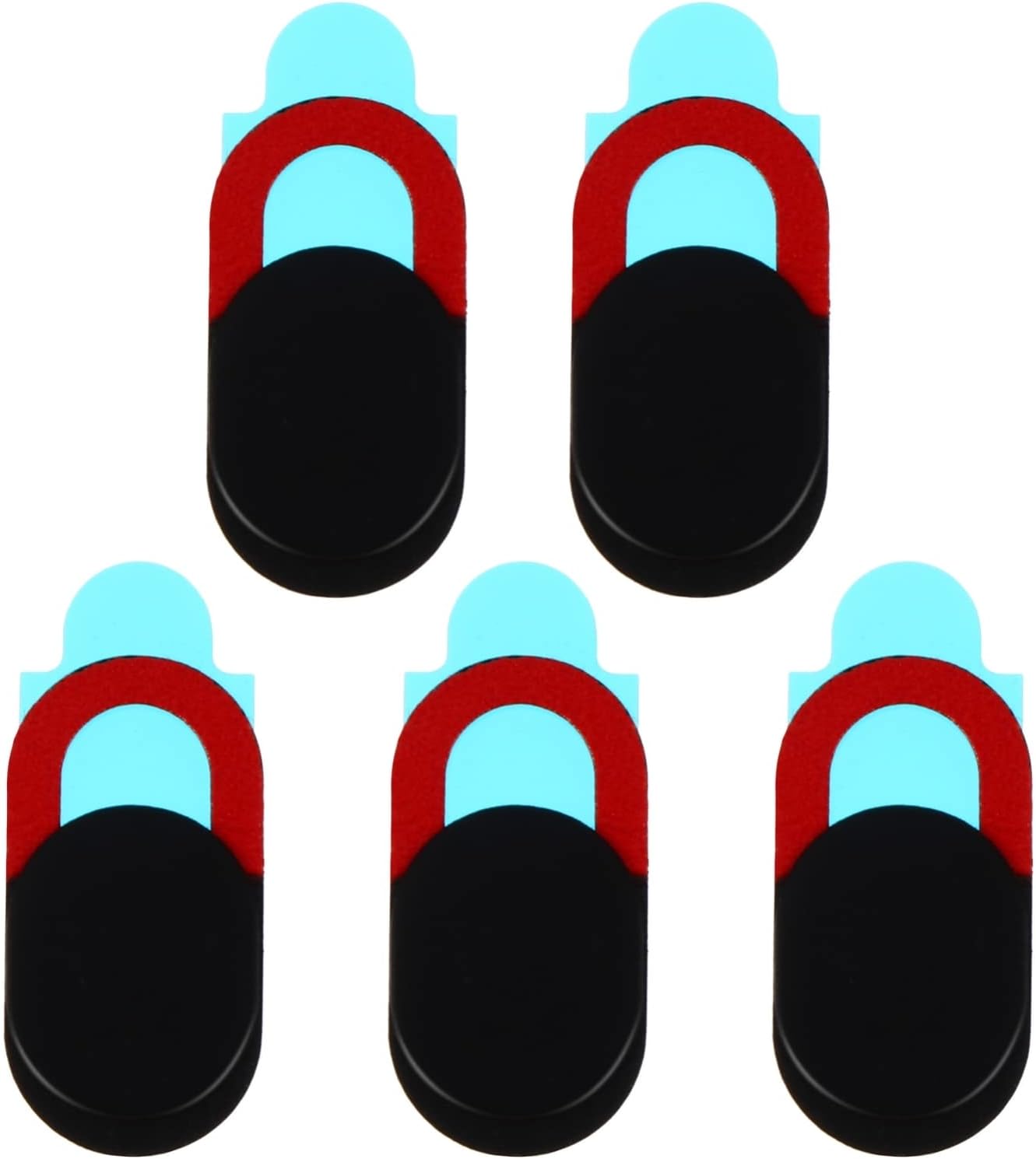Mobestech 5pcs Lens Mask Laptop Camera Cover Beer Bottle Fridge Storage Computer Phone Webcam Cover Webcam Cover Slide for Tablet Web Camera Cover Red Protection Cap Cell Phone Abs
