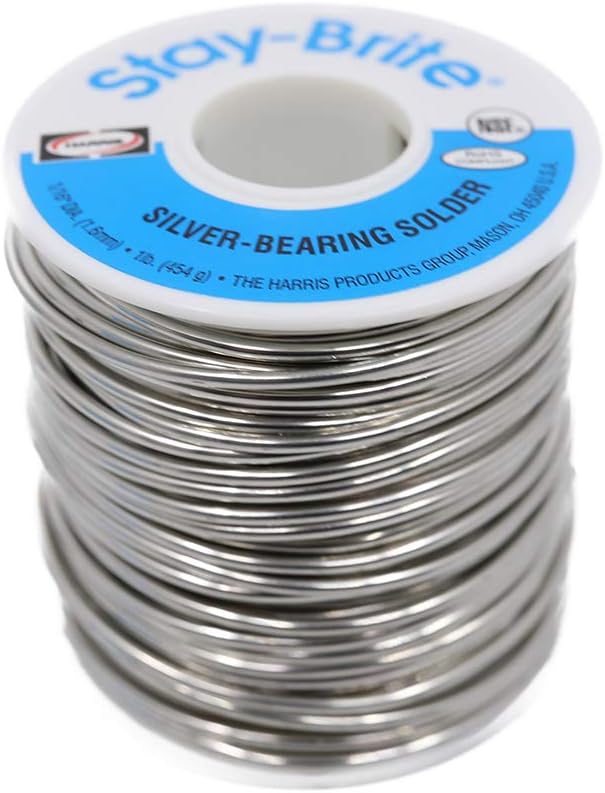 Harris Stay-Brite #8 Silver Bearing Solder 1/16" 1 lb Pound Spool, SB831