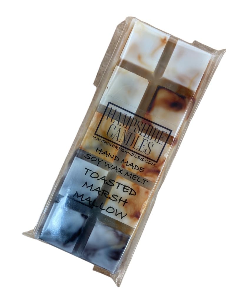 Toasted Marshmallow Wax Melts | Strong Scented | Natural Soy Wax | Handmade Snap Bar | Autumn Fragrance (1 Bar)