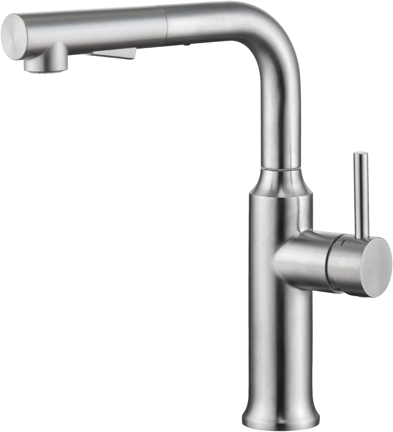 CREA Kitchen Tap With Pull Out Sprayer, Dual Function Mixer With 360° Swivel Single Handle, Sink Mixer With Magnetic Docking, Stainless Steel