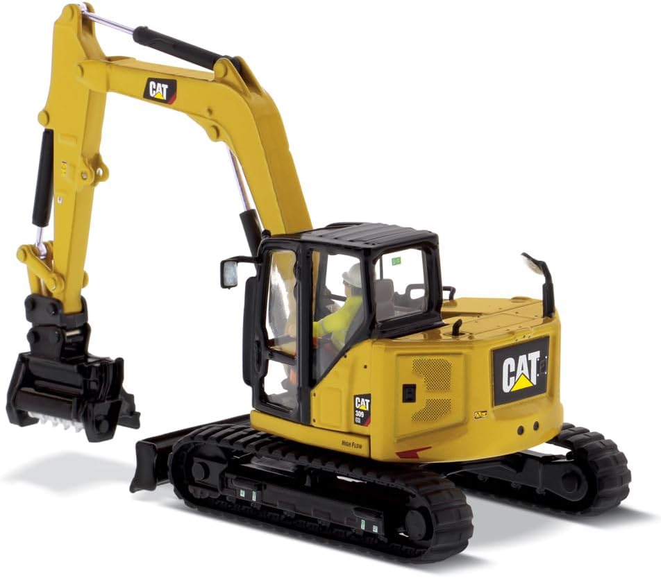Diecast Masters 1:50 Scale Caterpillar 309 CR Mini Hydraulic Excavator | High Line Series Cat Trucks & Construction Equipment Model 85592