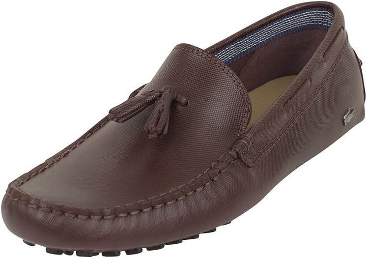 Lacoste Men's Concours Tassle 8 SRM Loafers, Brown, 11 UK