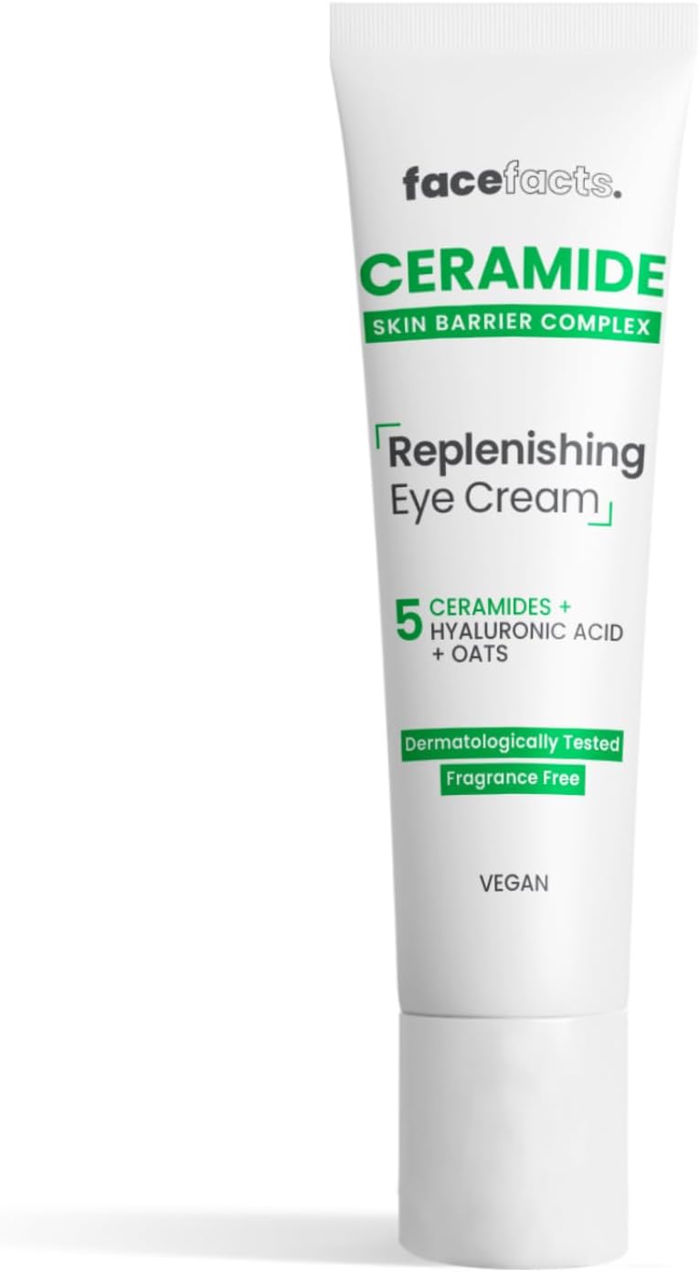 Face Facts Ceramide Eye Cream | Replenishing | Reduces Puffiness + Dark Circles | 15ml