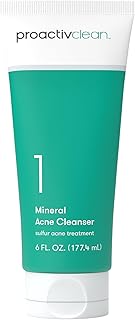 Proactiv Clean Mineral Acne Cleanser- Sulfur Acne Treatment Face Wash for Sensitive Skin- Gentle Daily Acne Cream Facial Cleanser with Soothing Chamomile- 6oz