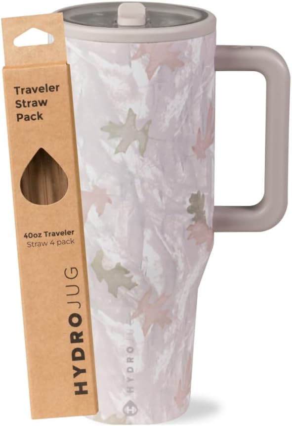 HydroJug Camo 40oz Traveler + Replacement Straws