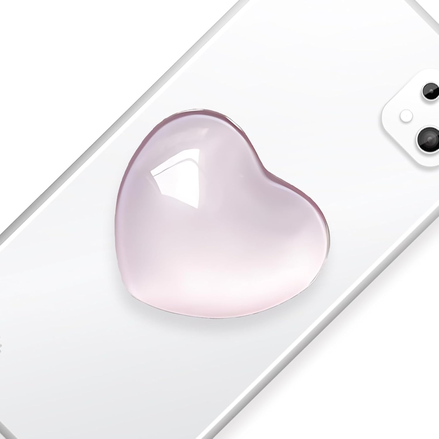 Phone Grip,Set of 1 Heart Shaped Socket Enhances Grip and Allows for Viewing Videos from Multiple Angles, Personalized Equipment Decoration Is Ideal for Kindle and Smartphones