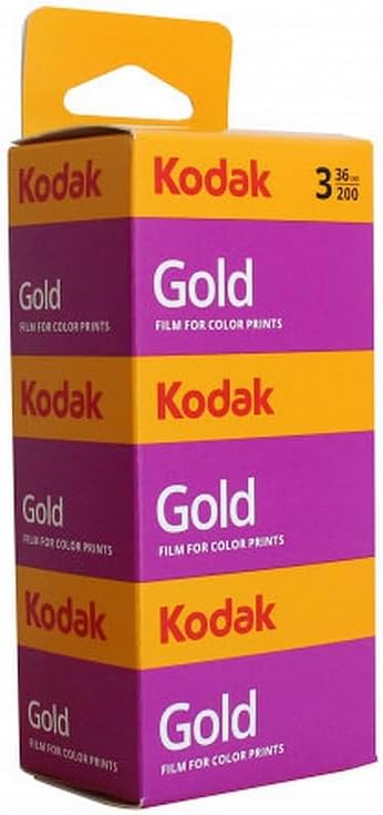 3 x Kodak Gold 200 ISO 36 Exposures, 35-mm Reel Photo Films Colour.