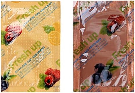 Fresh & Fresh 5 Gram (30 Pack) Produce Saver Ethylene Gas Absorber - Produce Freshness Packets Produce Saver to Extend Freshness of Vegetables, Flowers, Fruits, Banana, Kiwi, Apple, Tomato, Avocado