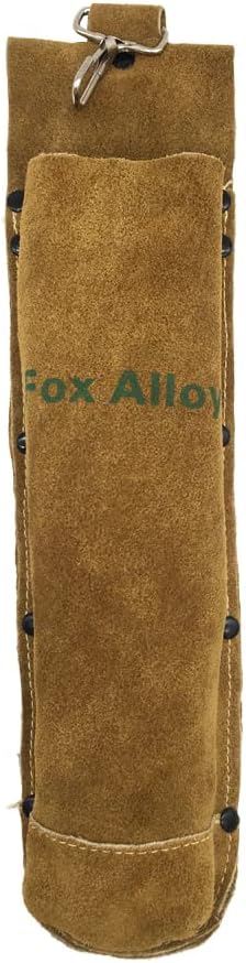 100% Leather Arc Welding Rod Bag Electrode Holder Heat Flame Resistant Hardware Tool Waist Bag Storage Can for Stick Welding Container