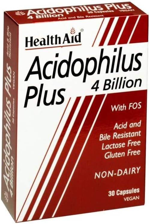 HealthAid Acidophilus Plus 4 Billion Verica's Capsules, Pack of 30 Capsules