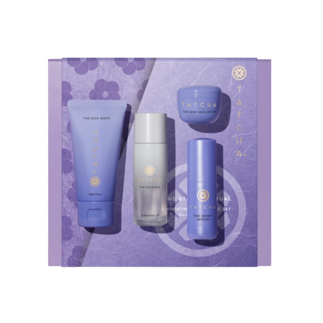 Tatcha The Starter Ritual Set - Ultra Hydrating for Dry Skin | 2 Week Introductory Set | $98 Value