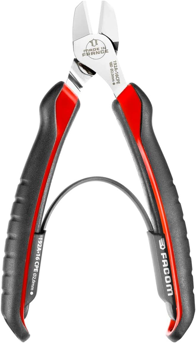 FACOM High Performance Diagonal Cutting Plier, Red and Black, 160mm (Type 1)