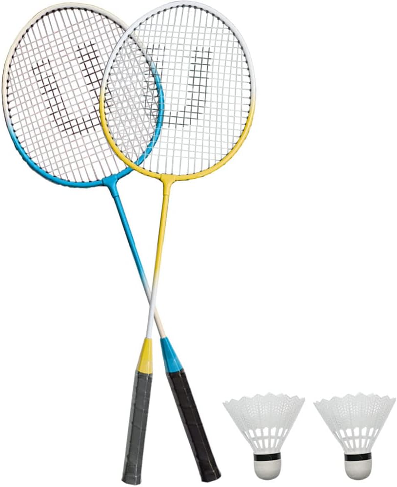 AGGLOZ Sport | 2-4 Player Badminton Rackets Set,Lightweight & Sturdy,Racquets,Shuttlecocks & Carrying Bag Included