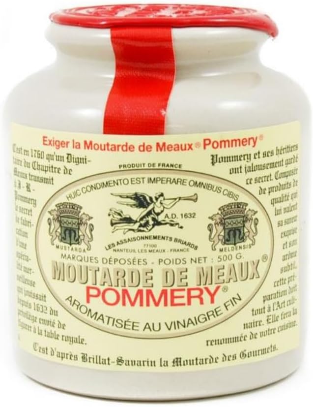 Pommery French Wholegrain Mustard, Pommery Meaux Mustard - 500g