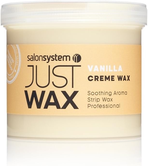Salon System Just Wax Vanilla Cream Wax with an Intoxicating Aroma of Vanilla 450g