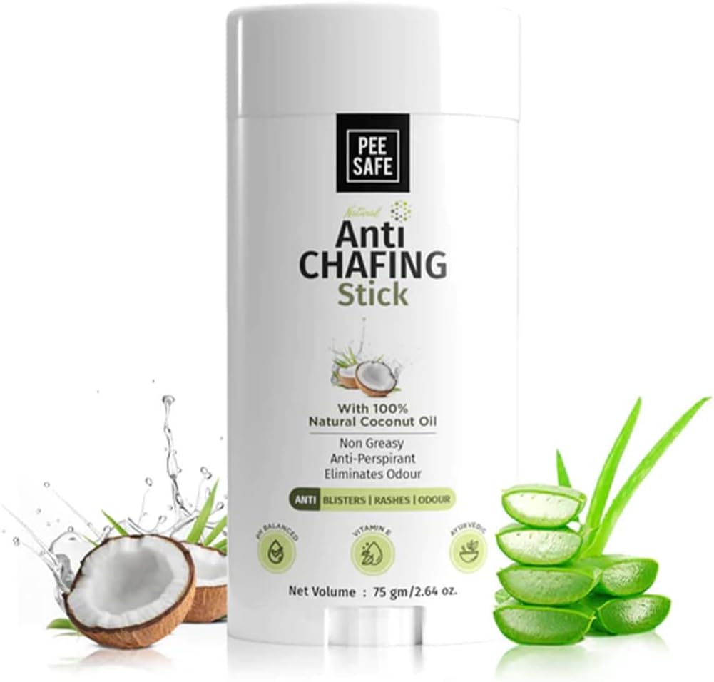 PEESAFE Natural Anti Chafing Stick, Anti Chafe Balm, 75 g (Pack of 1) | Anti Chafing, Anti Blister, Anti Sweat, Anti Rashes, Itching, Chafing Relief