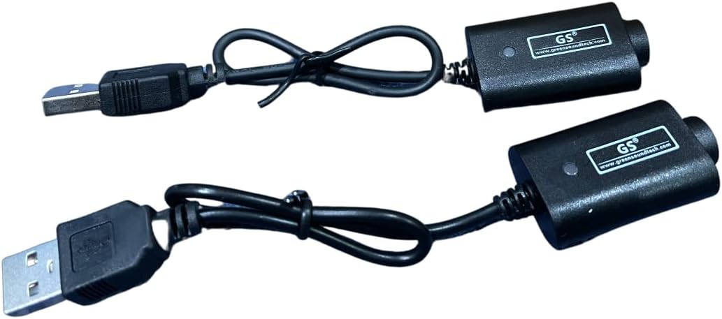 2 x USB Electronic Cigarette/Shisha Pen Battery Charger 510 Ego-C Ego-T ECig E-Cig CE4 Lead (PACK OF LONG 23CM USB X 2)