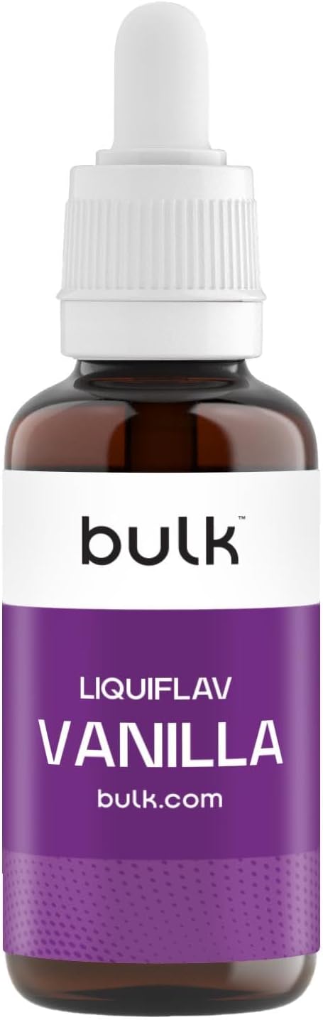 Bulk LiquiFlav, Flavour Drops, Vanilla, 50 ml, Packaging May Vary
