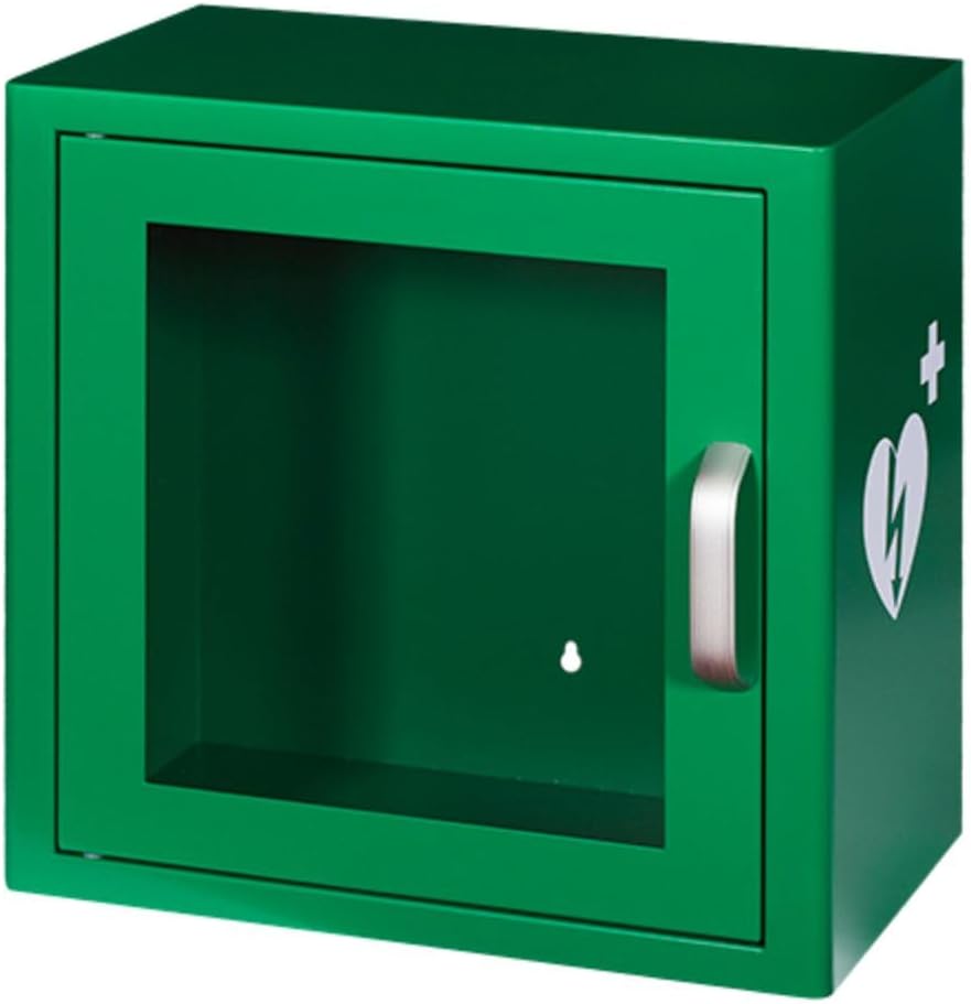 Defibrillator AED Wall Cabinet with Alarm for Internal Use Fits All Popular AED Brands