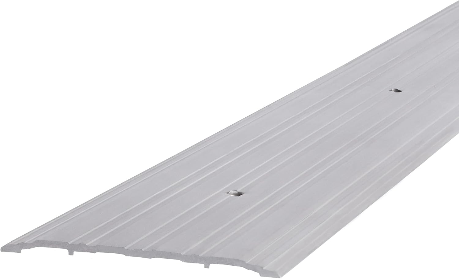 M-D Building Products 68387 Aluminum Commercial Flat-Profile Threshold: Durable and Sleek Entryway Access Solution Draft Protection (5 in. x 1/4 in. x 36 in.) (Silver)