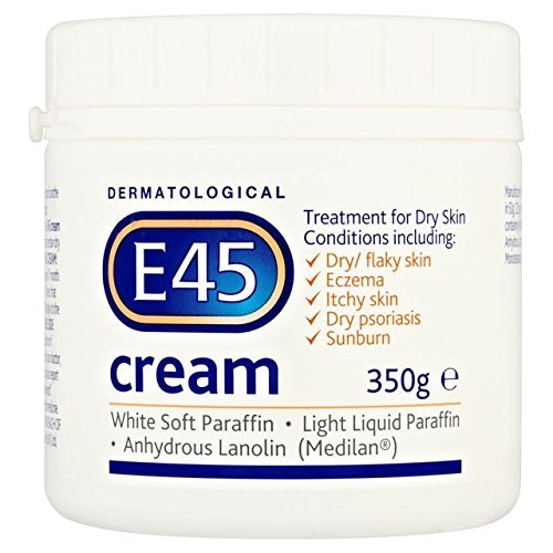 E45 Dermatological Cream Treatment for Dry Skin Conditions (350g) - Pack of 2 by E45