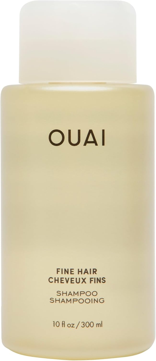OUAI Fine Shampoo - Volumising Shampoo with Strengthening Keratin, Biotin & Chia Seed Oil for Fine Hair - Delivers Clean, Weightless Body - Paraben, Phthalate & Sulfate Free Hair Care - 300ml