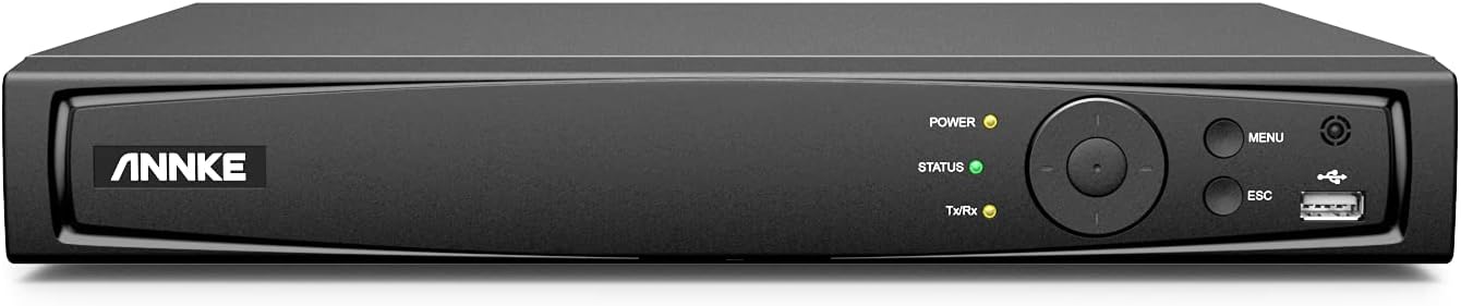 ANNKE 4K PoE NVR, 8 Channel CCTV Camera System Supports 12MP/8MP/6MP/5MP/4MP/3K HD PoE IP Camera, Network Video Recorder for 24/7 Surveillance Recording (HDD Not Included)