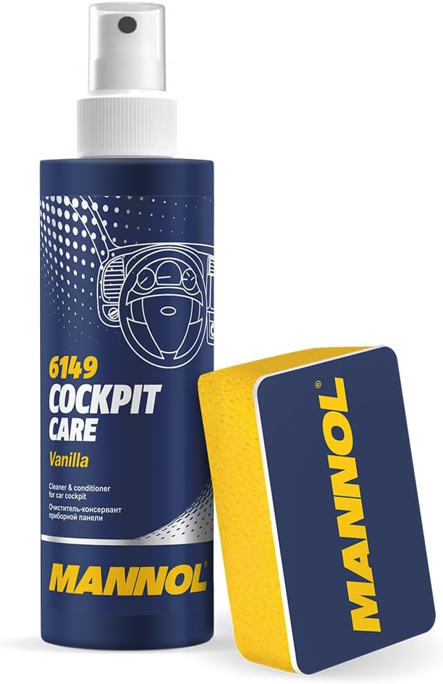 MANNOL 6149 Cockpit Care Vanilla Vanilla Scented with Sponge 8.45 oz