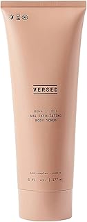 Versed Buff It Out AHA Exfoliating Body Scrub and Mask - Lactic Acid & Glycolic Acid Exfoliant - Microfine Pumice Body Exfoliator to Polish and Smooth Bumpy, Dry Skin - Vegan & Cruelty-Free (6 oz)