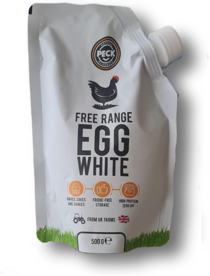 PECK UK Free Range Liquid Egg Whites, High Protein, Low Fat, Dairy Free