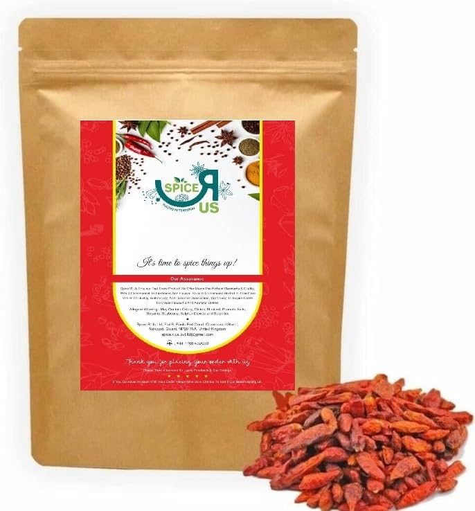 Birds Eye Chillies Chilli Whole Dried (Malawi) Premium Quality by Spice R Us 25g-1900g (25g)