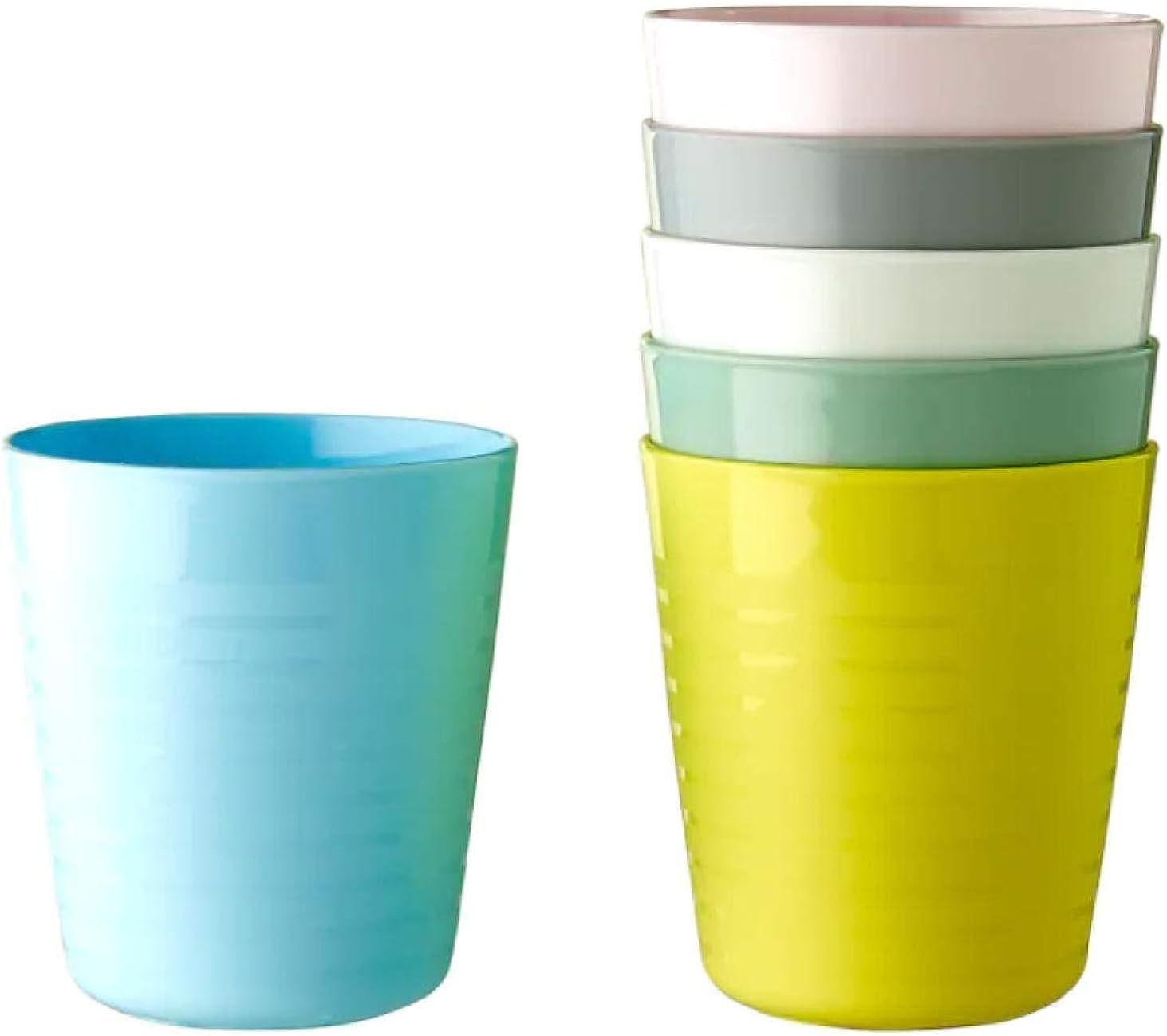 IKEA Kalas 004.613.79 Childs Plastic Mug Pastel Multicoloured 6 x 17 Centimetre