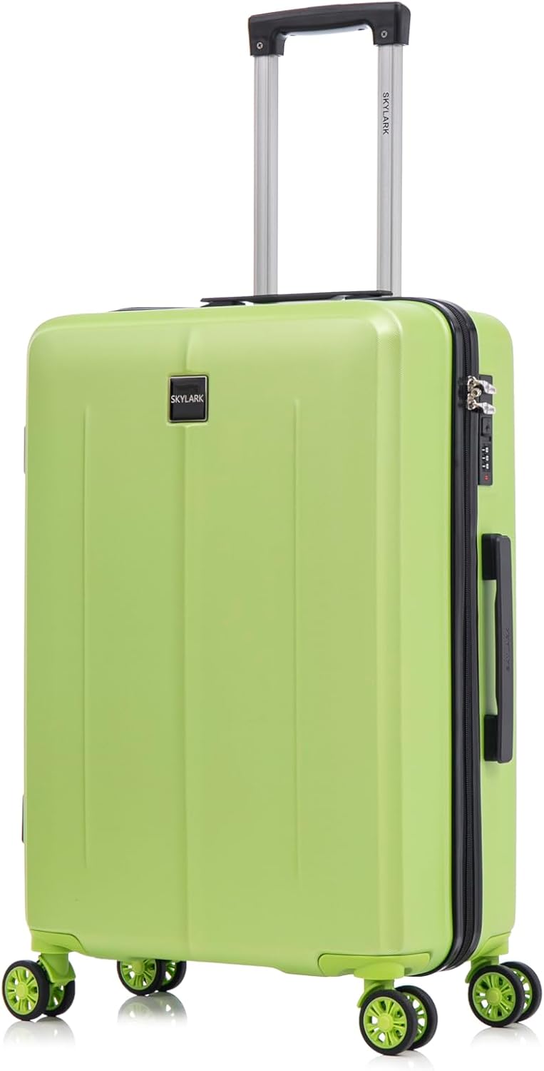 Medium Suitcase 24" Lightweight 4 Wheel Spinner ABS Hard Shell Luggage for 15 to 20kg 66 Litre
