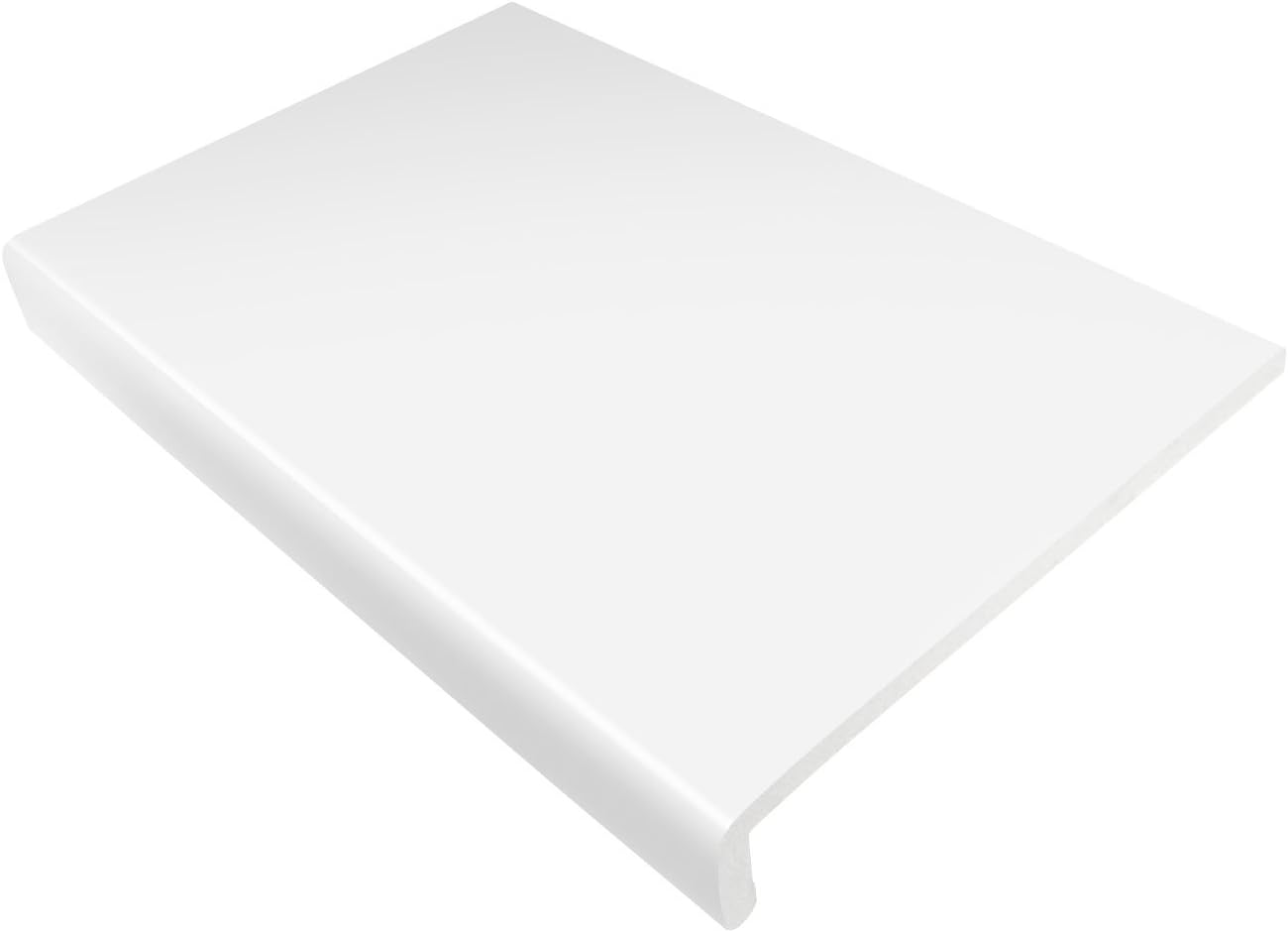 200mm White UPVC Window Board/Cill Cover 1.25m Long 9mm Thick Plastic Window Sill Capping