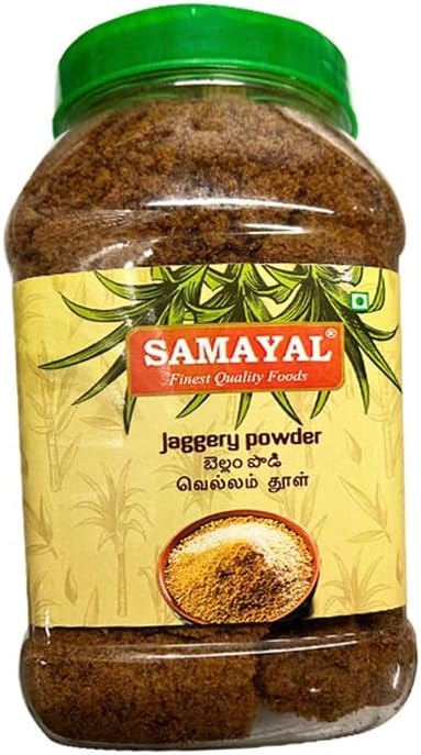 Samayal Jaggery Powder | 1KG | Natural Sweetener | No Preservatives Added | Jaggery Powder |Hand Crushed Gur Powder |Gluten Free |Indian Origin