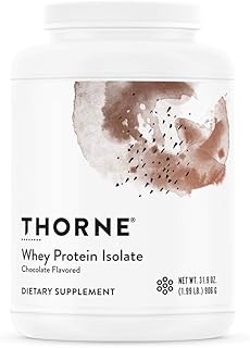 THORNE Whey Protein Isolate - 21 Grams of Easy-to-Digest Whey Protein Powder - NSF Certified for Sport - Chocolate Flavored - 31.9 Ounces - 30 Servings