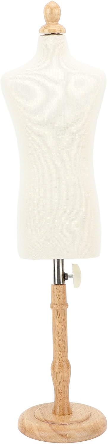 Male Body Dress Form with Stand, Detachable Sewing Dress Male Body, Dress Mannequin with Wooden Base Stand, Dress Mannequin Clothing Form for Sewing Studios and Personal Use