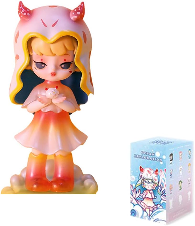 Aven Rabbit Liila Ocean Exploration Series Blind Box Action Figures Mystery Box Cute Random Toys Birthday Gift Christmas Collectible Toy for Desktop Ornaments, 1PC