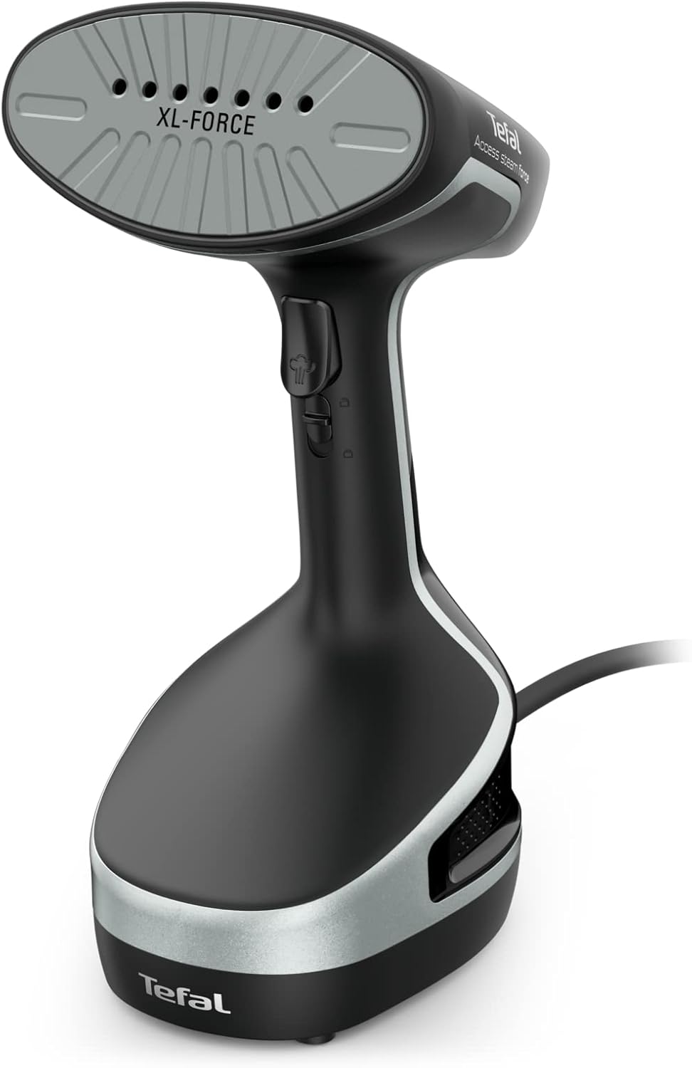 Tefal Handheld Clothes Steamer, Powerful 90g/min Steam Boost, Ready To Use In 25 Seconds, Black And Silver, DT8250