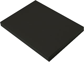Prang (Formerly SunWorks) Construction Paper, Black, 9" x 12", 100 Sheets