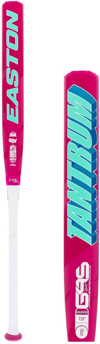 2024 Easton Tantrum 13" Balanced USSSA Slow Pitch Softball Bat: ESU4TNTB 34" 25.5 oz