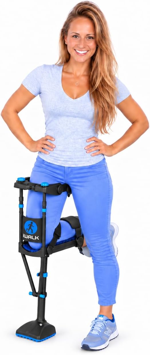 iWALK3.0 Original Hands Free Knee Crutch-Replaces Knee Scooter & Crutches