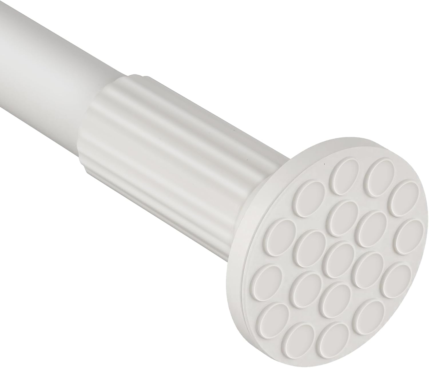 Tension Curtain Rod 51-168 In (4.25-14 Ft), Extra Long Outdoor Tension Curtain Rod for Patio, Adjustable Shower Curtain Rod No Drilling, Spring Tension Rod for Bathroom Window, Easy to Install, White