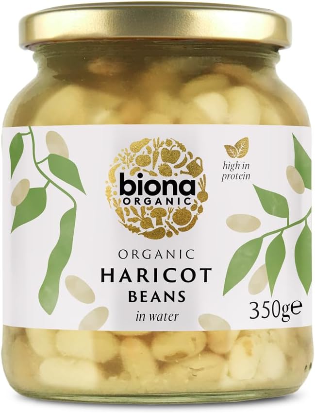 Biona Organic Haricot Beans, 350 g (pack of 6)